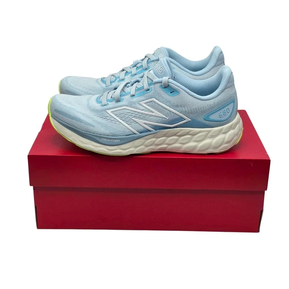 New Balance Fresh Foam 680 v8 Running Shoes Sneakers Womens Size 10 Blue W680LT8